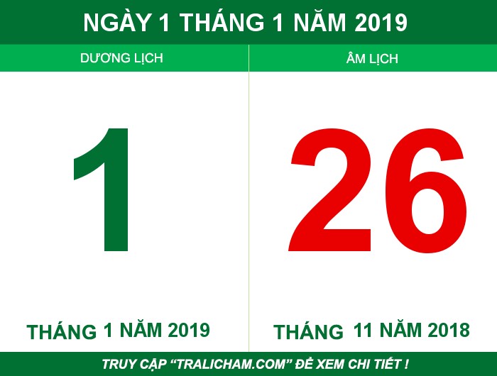 Ngày 1 tháng 1 năm 2019