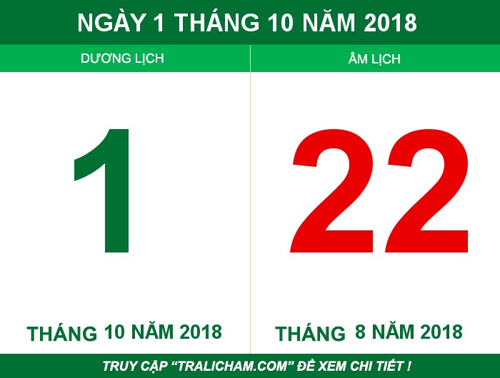 Ngày 1 tháng 10 năm 2018
