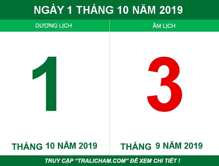 Ngày 1 tháng 10 năm 2019