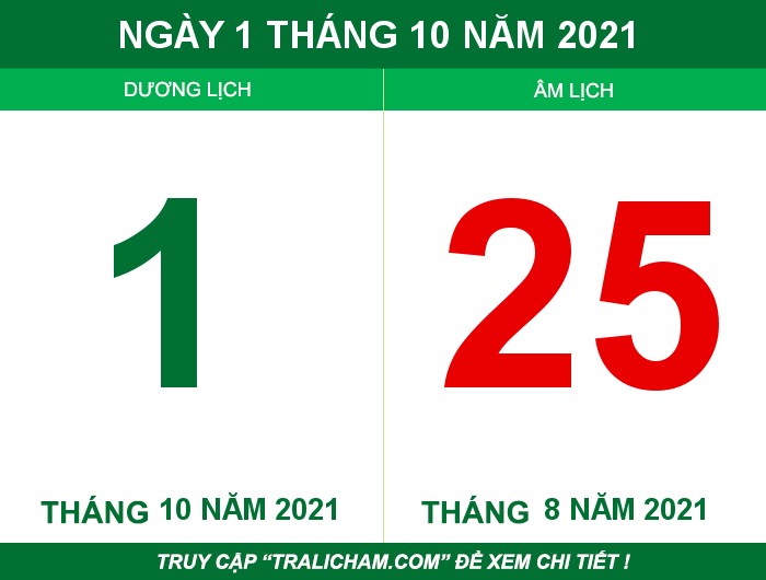 Ngày 1 tháng 10 năm 2021