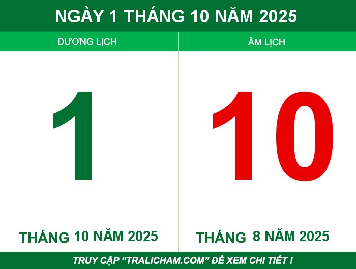 Ngày 1 tháng 10 năm 2025