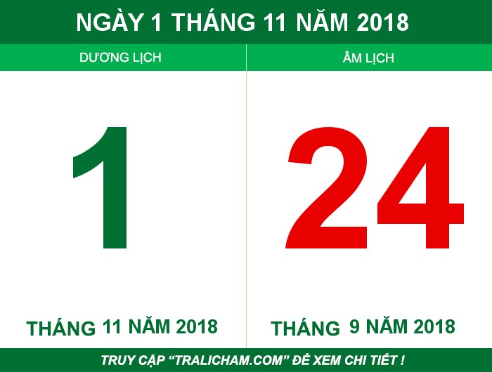 Ngày 1 tháng 11 năm 2018