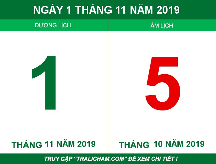 Ngày 1 tháng 11 năm 2019