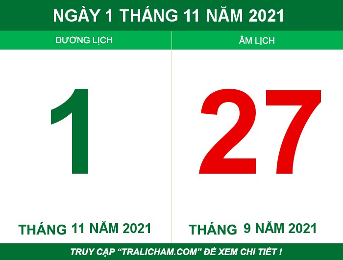 Ngày 1 tháng 11 năm 2021