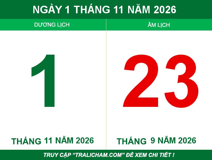 Ngày 1 tháng 11 năm 2026