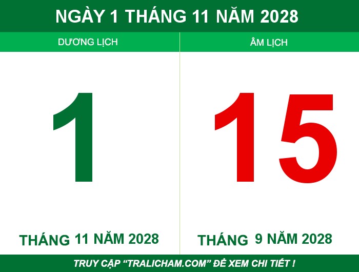 Ngày 1 tháng 11 năm 2028