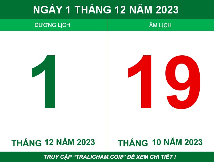 Ngày 1 tháng 12 năm 2023