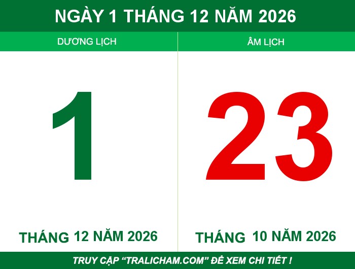 Ngày 1 tháng 12 năm 2026