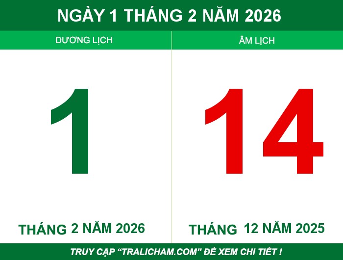 Ngày 1 tháng 2 năm 2026