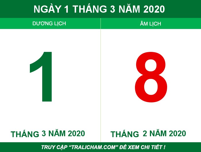 Ngày 1 tháng 3 năm 2020