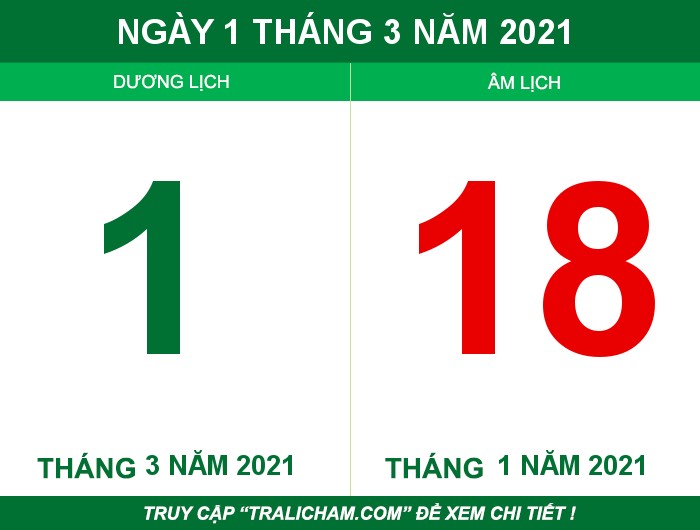 Ngày 1 tháng 3 năm 2021