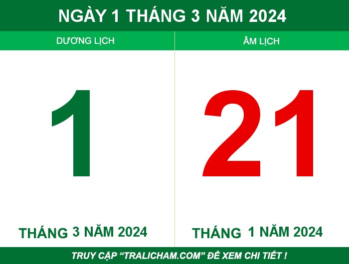 Ngày 1 tháng 3 năm 2024