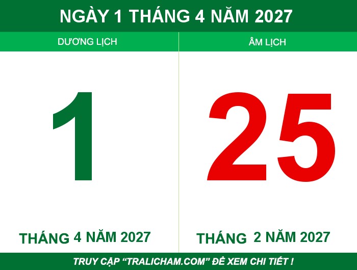 Ngày 1 tháng 4 năm 2027