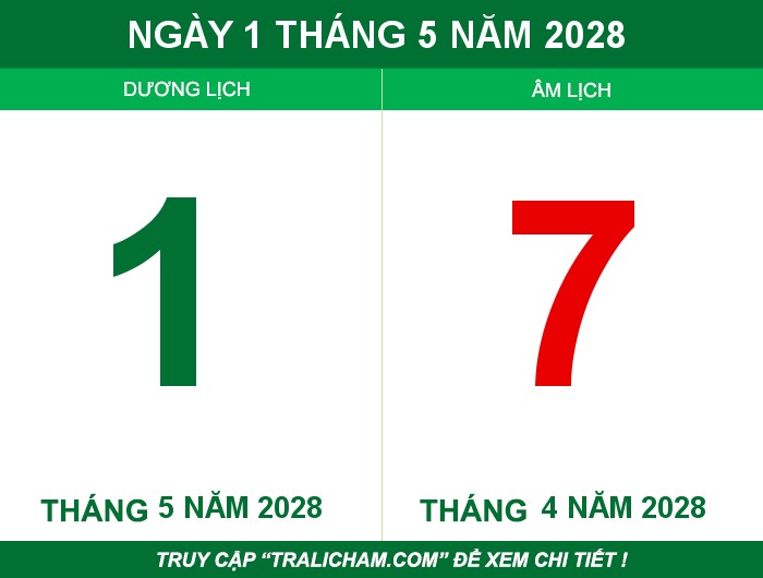 Ngày 1 tháng 5 năm 2028