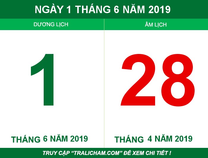 Ngày 1 tháng 6 năm 2019