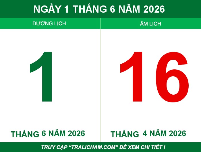 Ngày 1 tháng 6 năm 2026