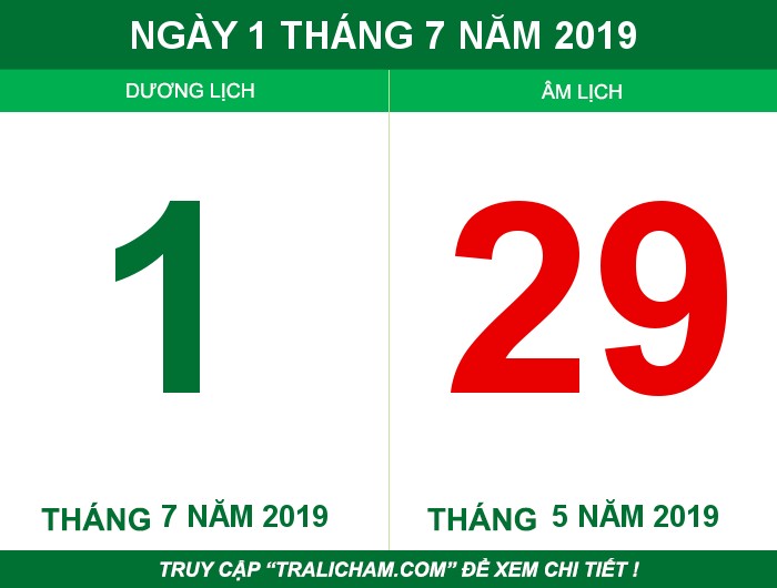 Ngày 1 tháng 7 năm 2019