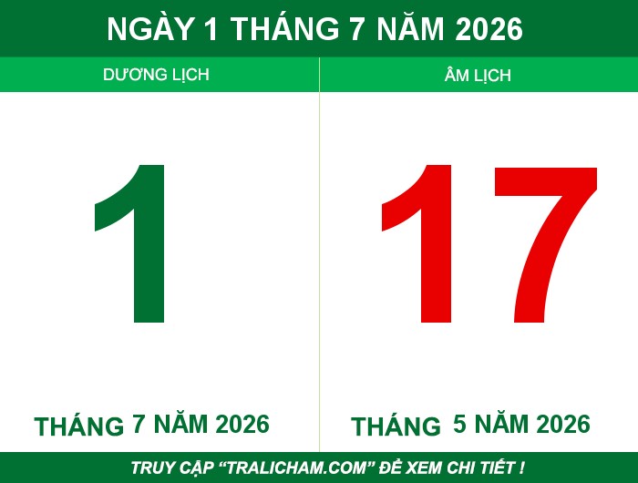 Ngày 1 tháng 7 năm 2026