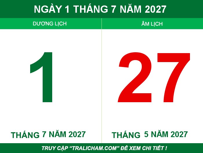 Ngày 1 tháng 7 năm 2027