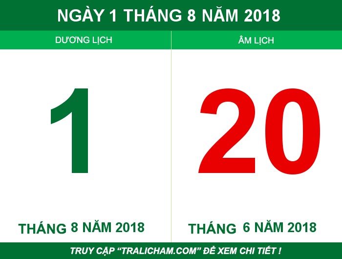 Ngày 1 tháng 8 năm 2018