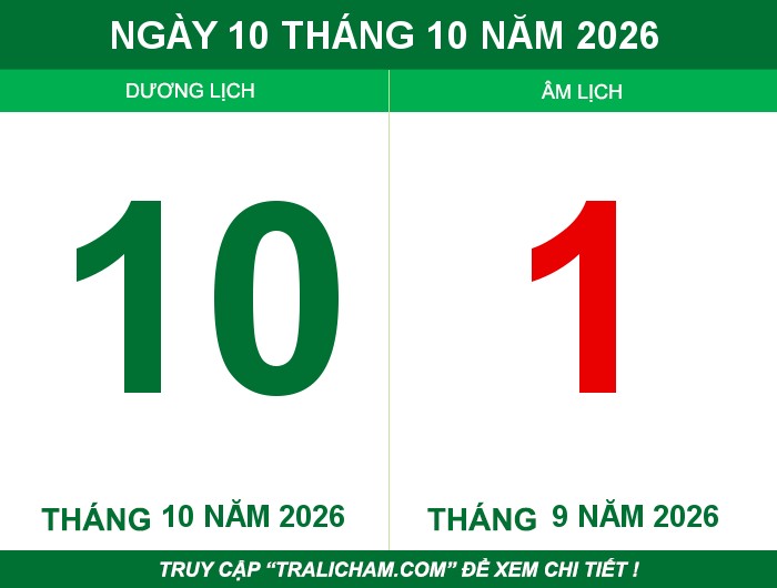 Ngày 10 tháng 10 năm 2026