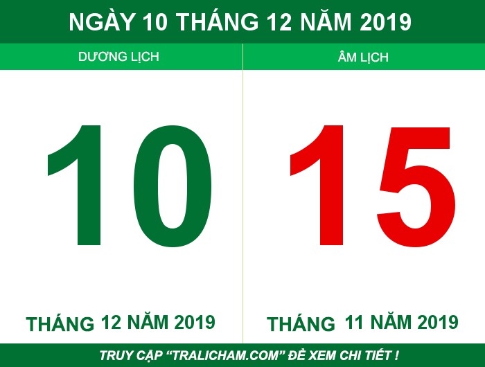 Ngày 10 tháng 12 năm 2019