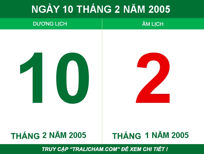 Ngày 10 tháng 2 năm 2005
