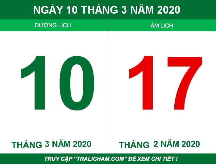 Ngày 10 tháng 3 năm 2020