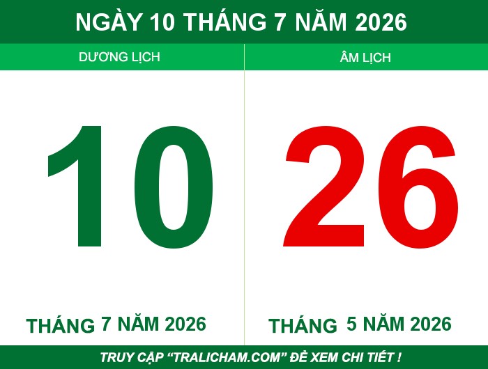 Ngày 10 tháng 7 năm 2026