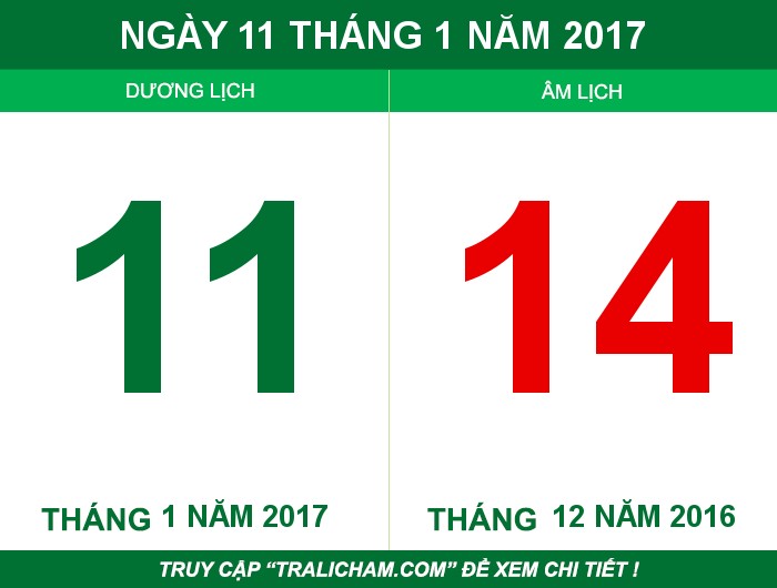 Ngày 11 tháng 1 năm 2017