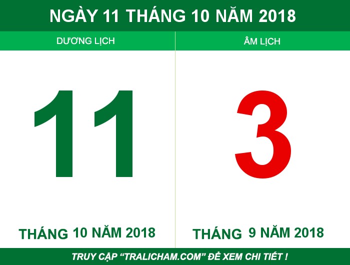 Ngày 11 tháng 10 năm 2018