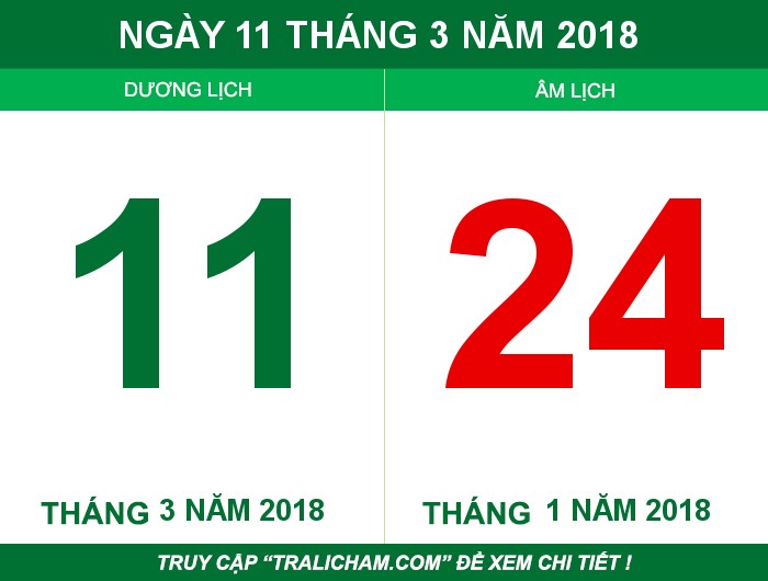 Ngày 11 tháng 3 năm 2018