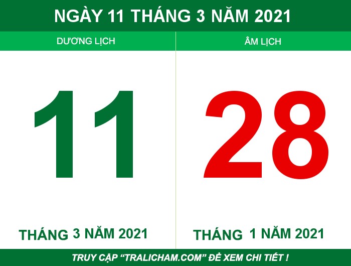 Ngày 11 tháng 3 năm 2021