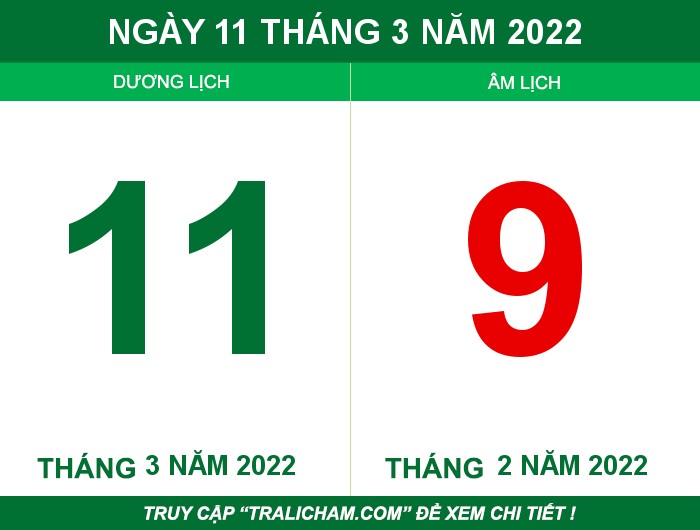 Ngày 11 tháng 3 năm 2022