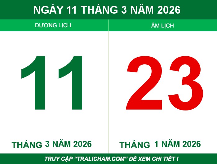 Ngày 11 tháng 3 năm 2026