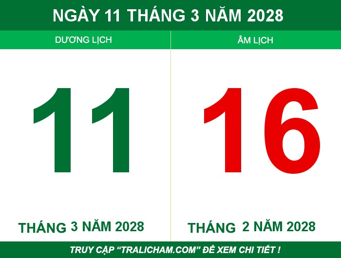 Ngày 11 tháng 3 năm 2028