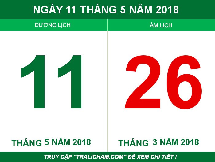Ngày 11 tháng 5 năm 2018