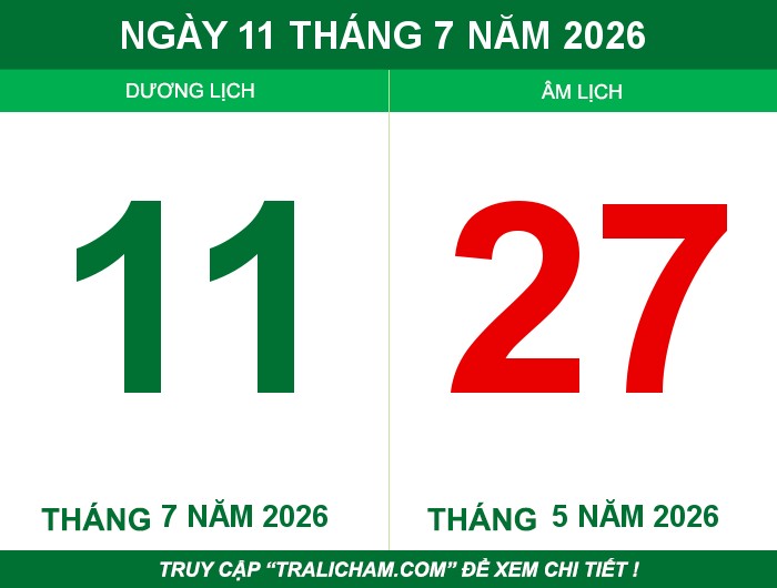 Ngày 11 tháng 7 năm 2026