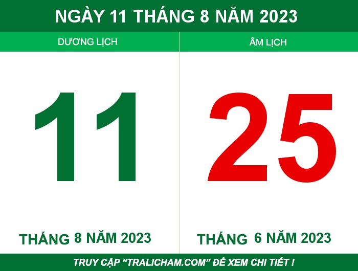 Ngày 11 tháng 8 năm 2023
