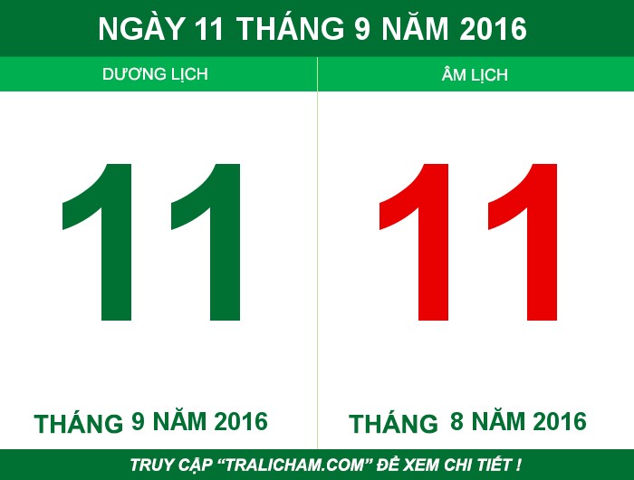 Ngày 11 tháng 9 năm 2016
