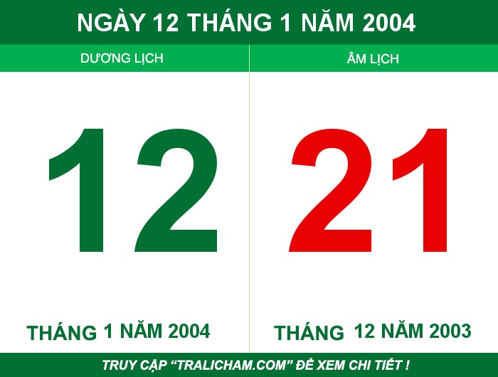 Ngày 12 tháng 1 năm 2004