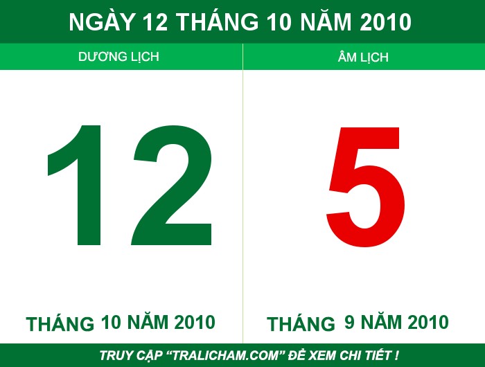 Ngày 12 tháng 10 năm 2010