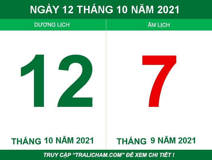 Ngày 12 tháng 10 năm 2021