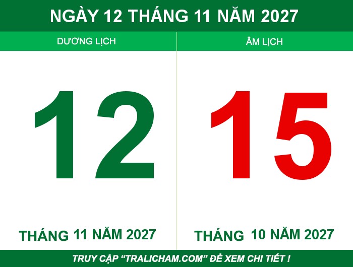 Ngày 12 tháng 11 năm 2027