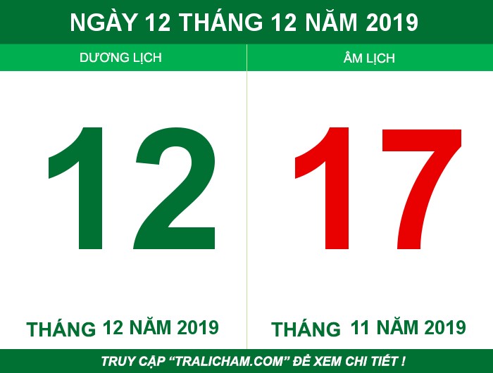 Ngày 12 tháng 12 năm 2019