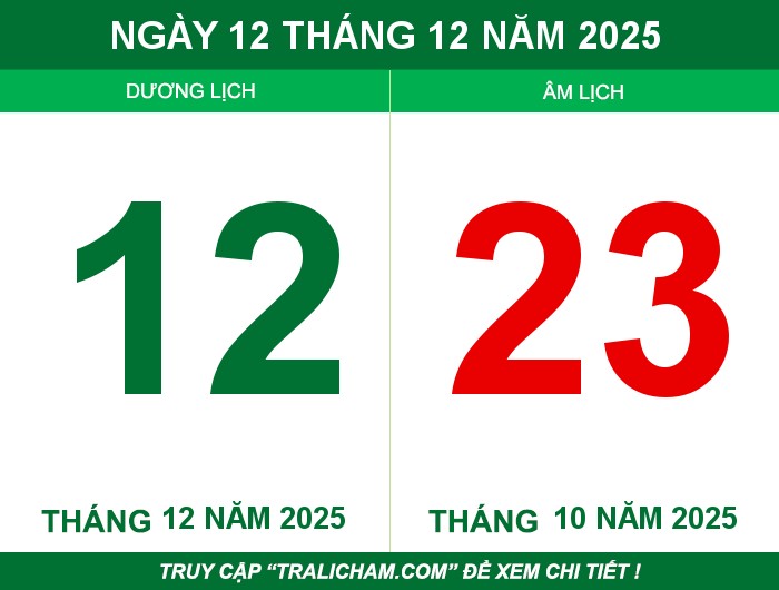 Ngày 12 tháng 12 năm 2025