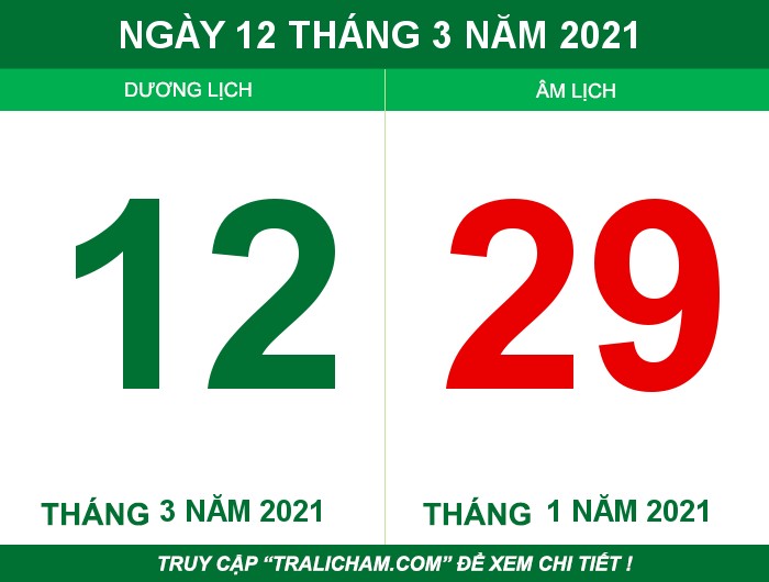 Ngày 12 tháng 3 năm 2021