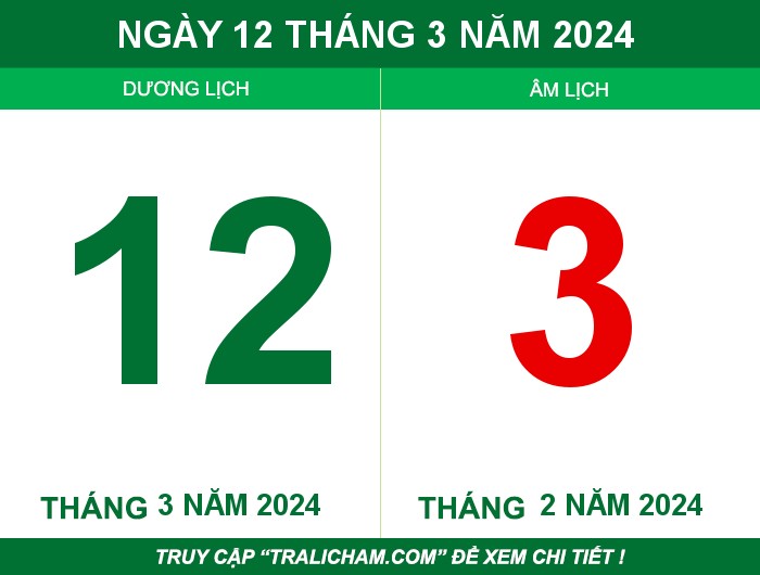 Ngày 12 tháng 3 năm 2024