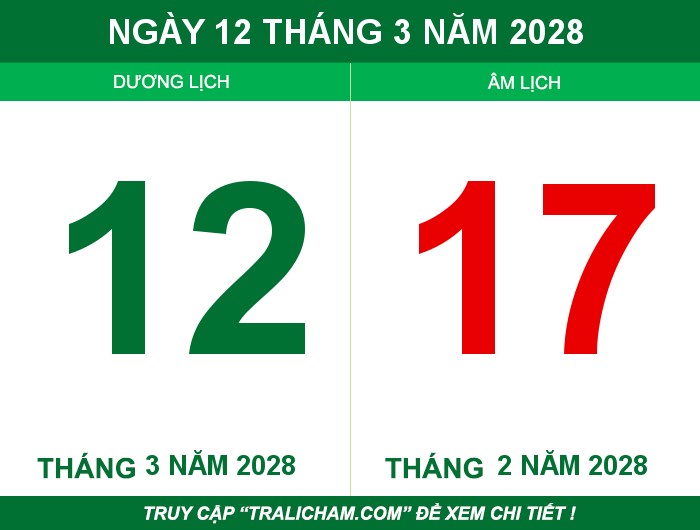 Ngày 12 tháng 3 năm 2028