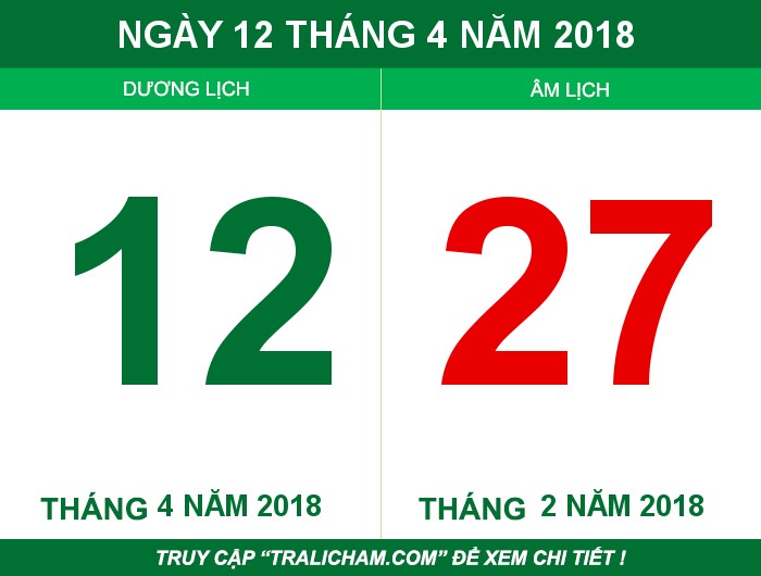 Ngày 12 tháng 4 năm 2018